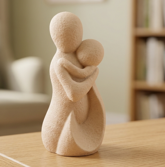 Escultura Mãe e Filho