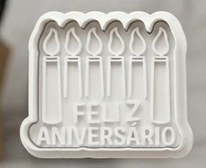 Cortadores Aniversário - Kit ou Unitário