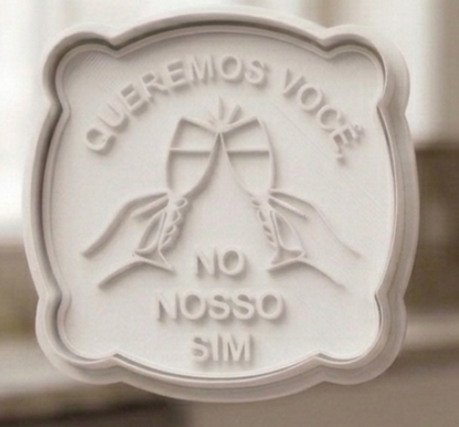 Cortadores Noivos 01 - Kit ou Unitário