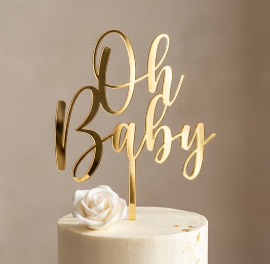 Topo de Bolo Oh Baby | Acrílico