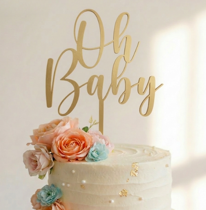 Topo de Bolo Oh Baby | 3D