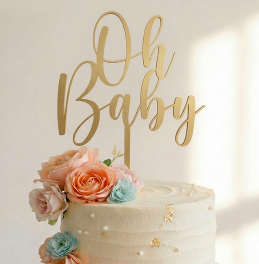 Topo de Bolo Oh Baby | 3D