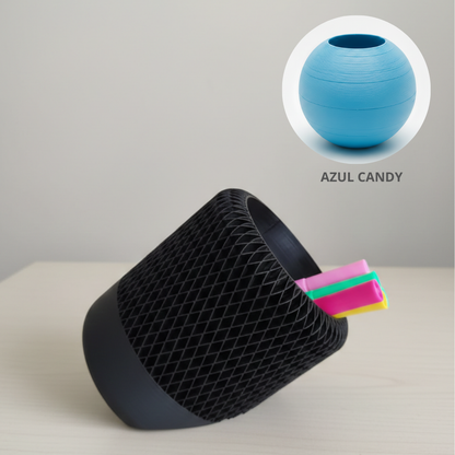 Porta Lápis Grid 3D Inclinado