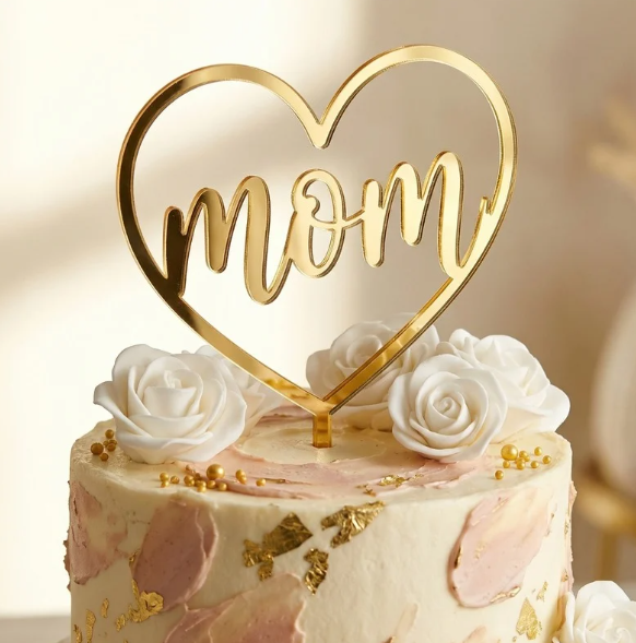 Topo de Bolo Mom | Acrílico