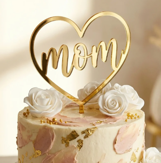 Topo de Bolo Mom | Acrílico