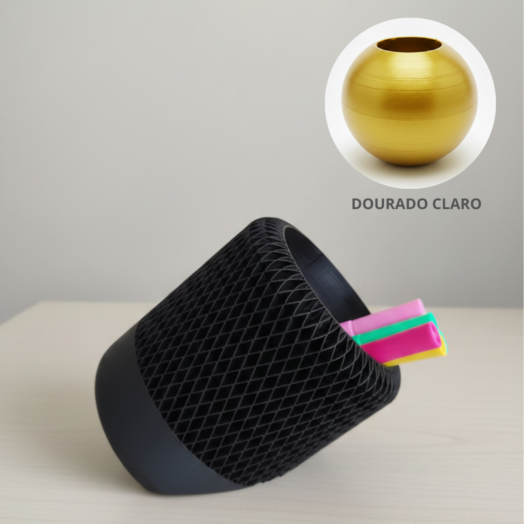 Porta Lápis Grid 3D Inclinado