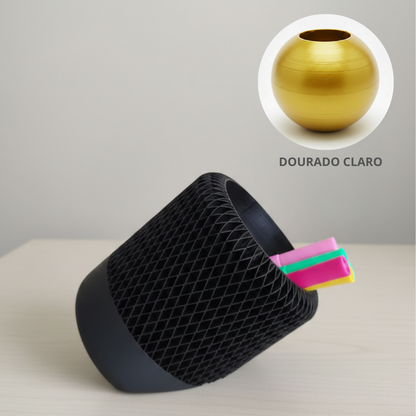 Porta Lápis Grid 3D Inclinado