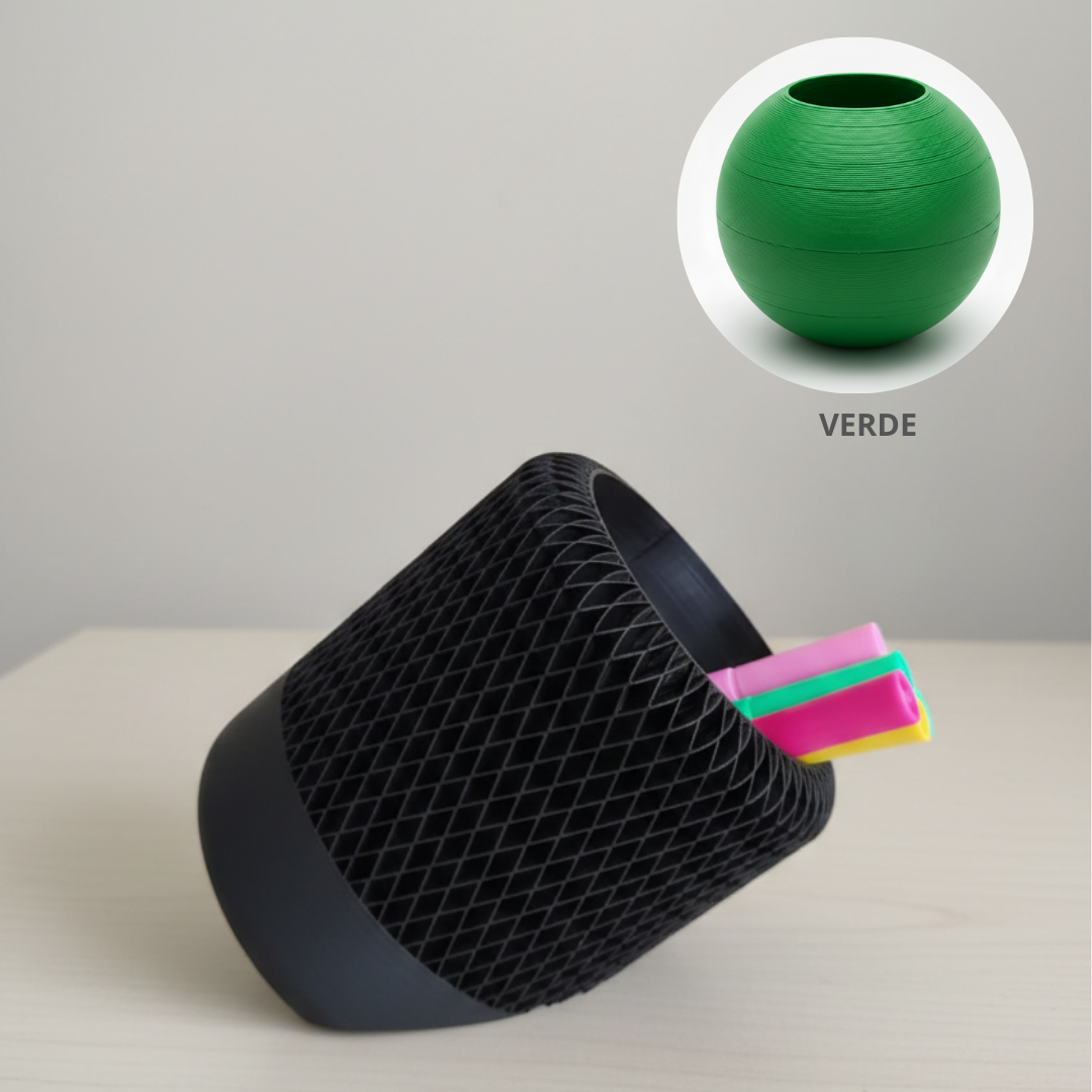 Porta Lápis Grid 3D Inclinado