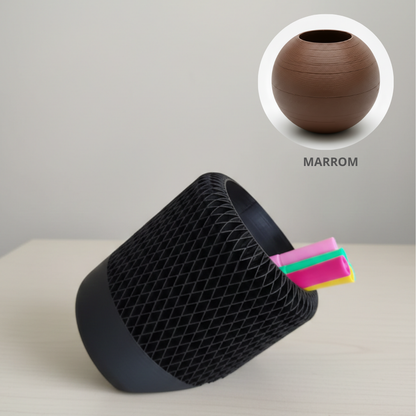 Porta Lápis Grid 3D Inclinado