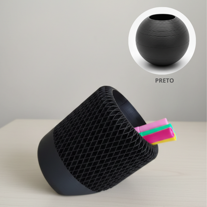 Porta Lápis Grid 3D Inclinado