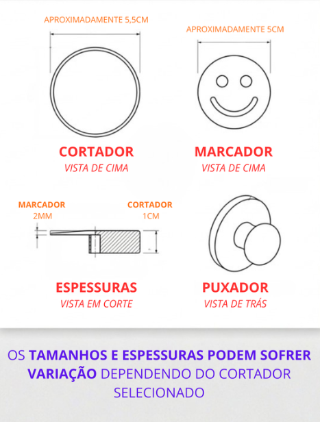Cortadores Pets 02 - Kit ou Unitário