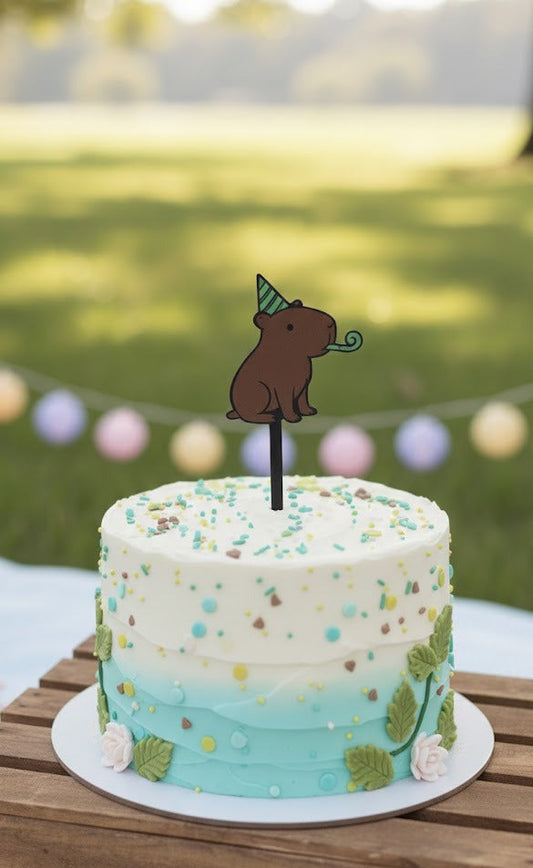 Topo de Bolo Capivara Party