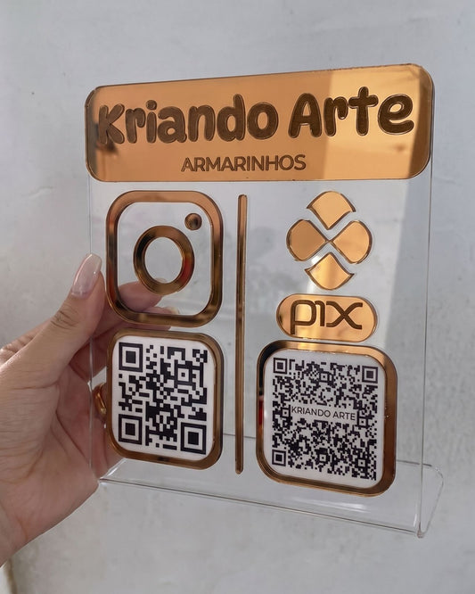 Placa de PIX Personalizada