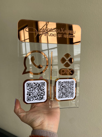 Placa de PIX Personalizada